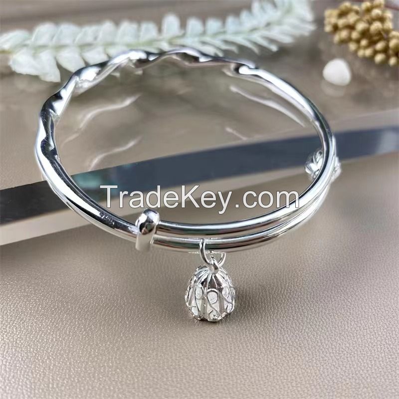 2023 New Mobius ring lotus bracelet girl design bracelet young silver bracelet to send girlfriend's birthday