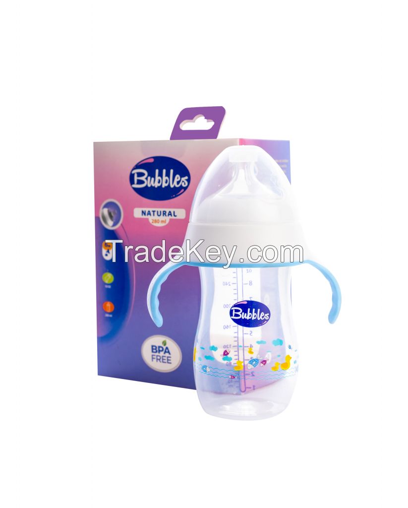 Natural Baby Feeding Bottle with Hand 280ml