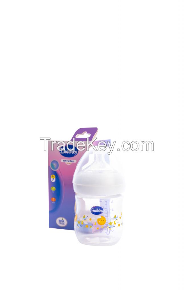 Natural Baby Feeding Bottle without Hand 150ml