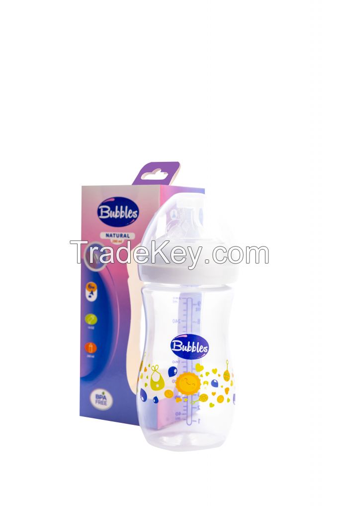 Natural Baby Feeding Bottle without Hand 280ml