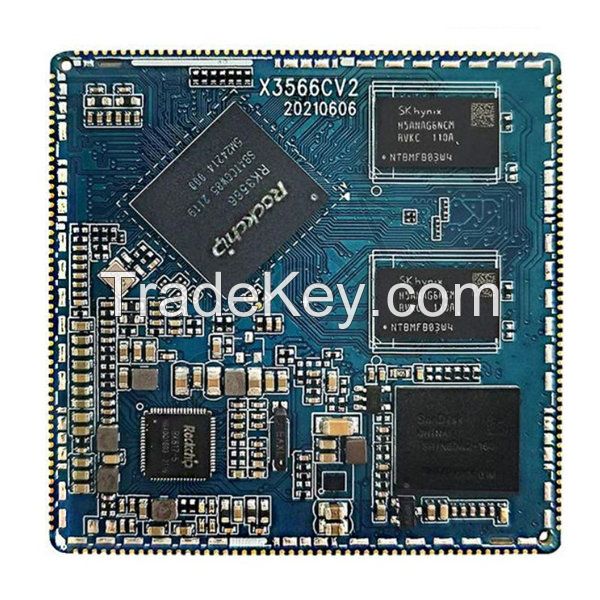 Stamp Hole Core Board RK3588S SOM for Interactive Self-Service Terminal