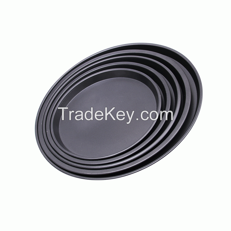 Carbon steel Pizza Pan round pie baking pan Kitchen baking supplies oven pizza tray