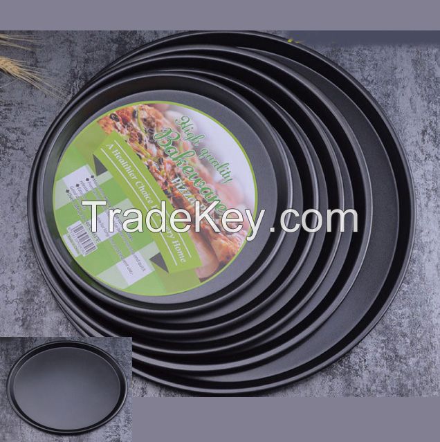 Carbon steel Pizza Pan round pie baking pan Kitchen baking supplies oven pizza tray