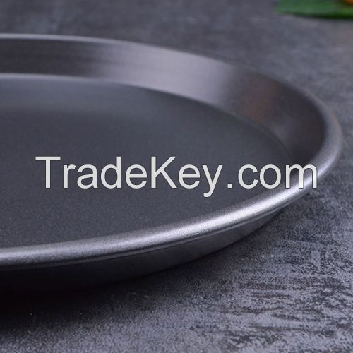 Carbon steel Pizza Pan round pie baking pan Kitchen baking supplies oven pizza tray