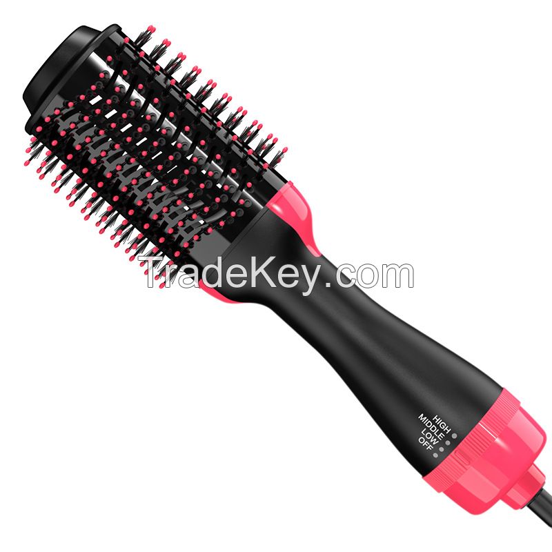 3 in 1 Hair Dryer and Styler Volumizer with Negative Ion Anti-frizz Ceramic Titanium Barrel