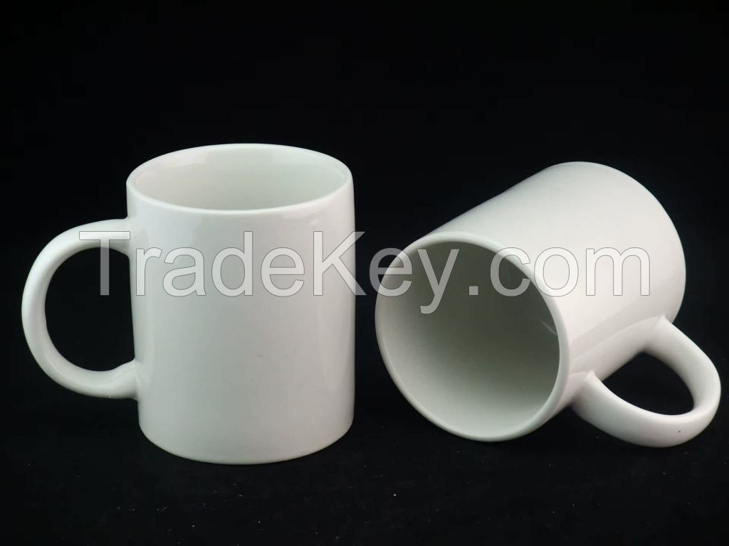 Wholesale 11oz Vintage Cream White Diner Mugs Custom Ceramic Diner Coffee Mug