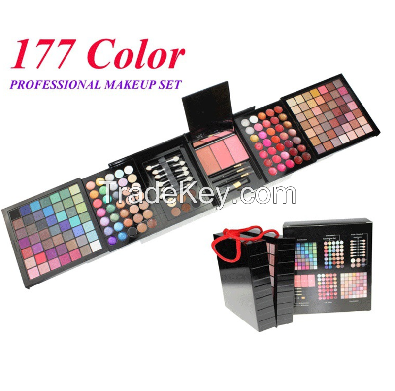 177 - Color Eyeshadow, Blush, Lip Gloss and Contouring Multi - use Makeup Palette Set for Facial Decoration