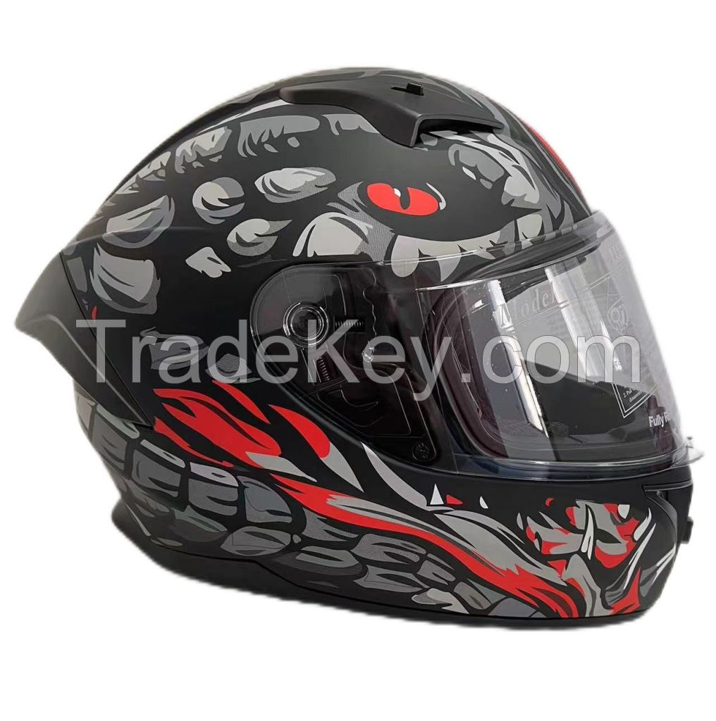 Motorcycle adult full helmet