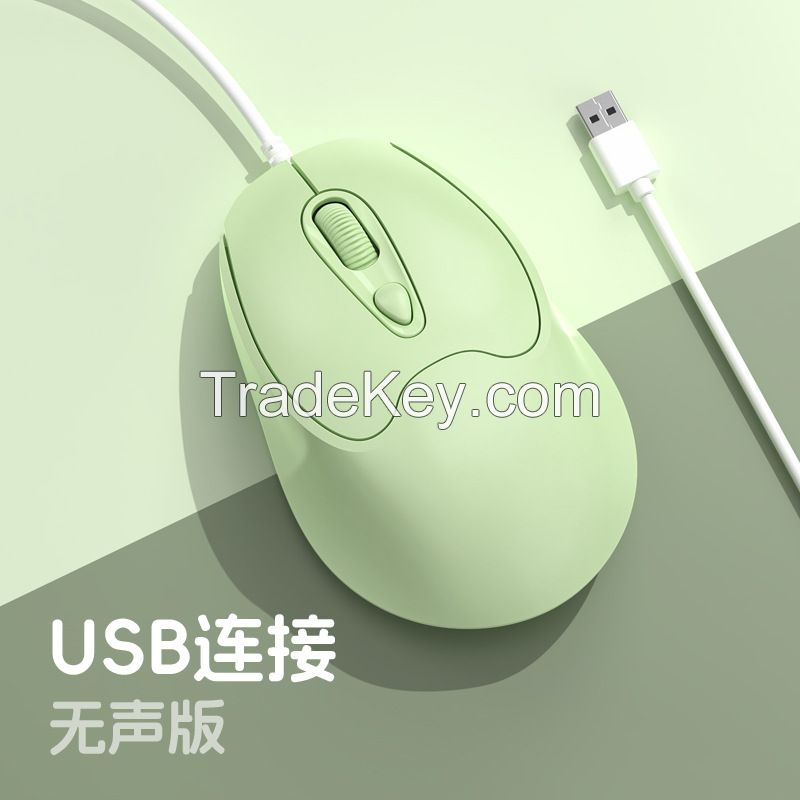 Type-c interface wired mouse is suitable for Huawei, Apple, HP, computer peripherals, wholesale office, USB mouse