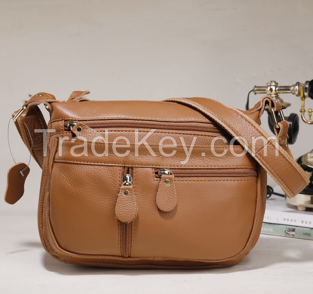 New 2024 Upper Layer Cowhide Crossbody Bag Niche Light Luxury Women&#039;s Bag Design Saddle Bag Leather Bag Women&#039;s Bag