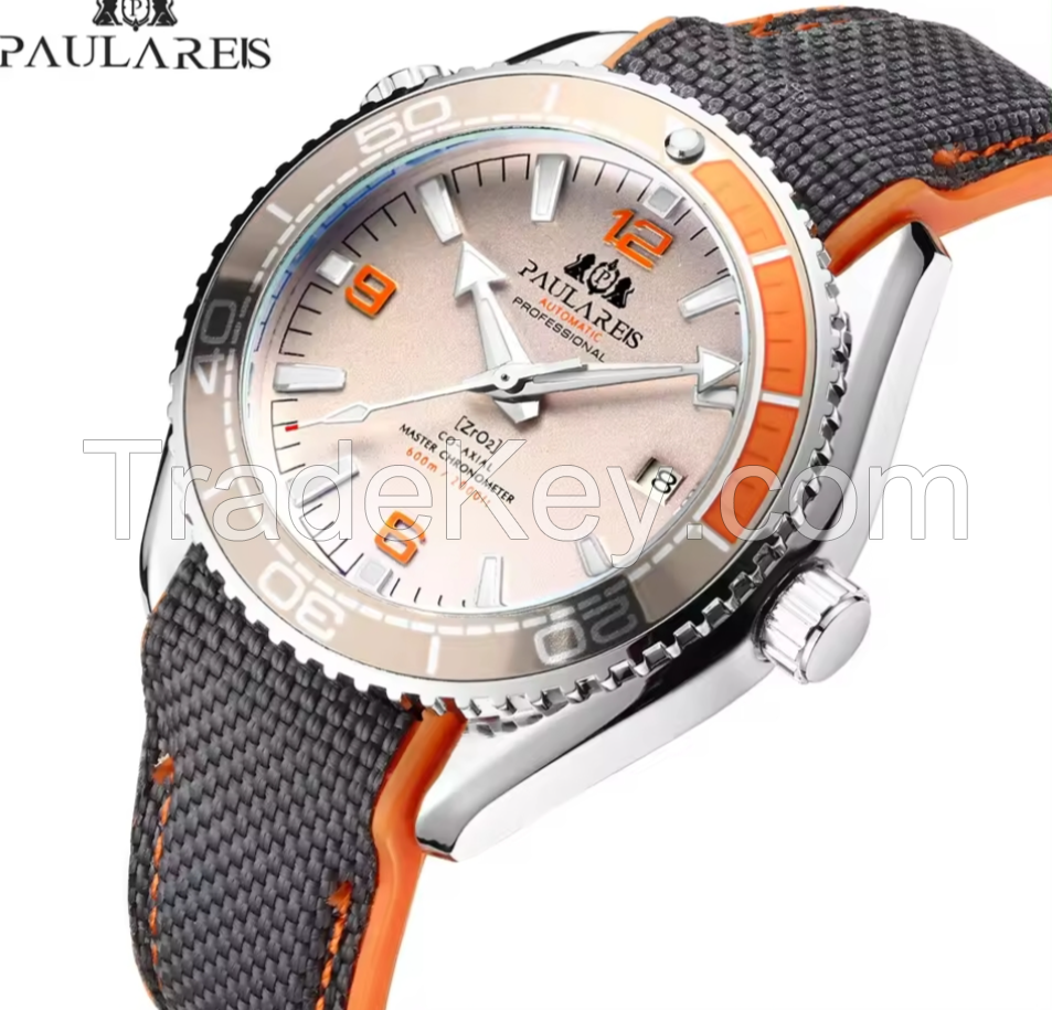 PAULAREIS automatic mechanical luminous canvas rubber strap men's watch AUTOMATIC WATCH