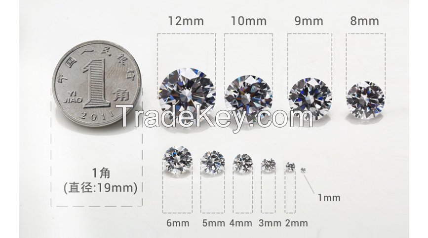  5A Wuzhou Gemstones, pear-shaped colored zircon, artificial gemstones, cubic zirconia