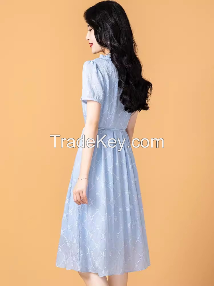 New female summer brand fashion high-end exquisite small temperament high-grade foreign style dress