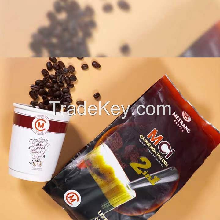 OEM Service Soluble Coffee Sugar Caffeinated Vietnamese Coffee Bag Packaging 500gr/Bag 2in1 Instant Coffee