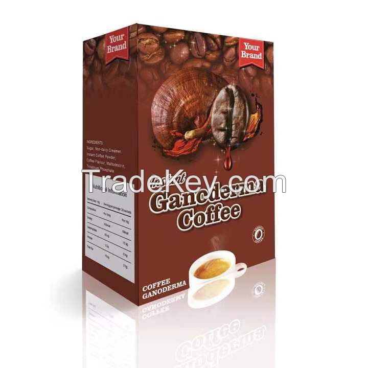 100% Original Manufacturer Instant Ganoderma Coffee Build Immune System Support and Help Improved Cognitive Function