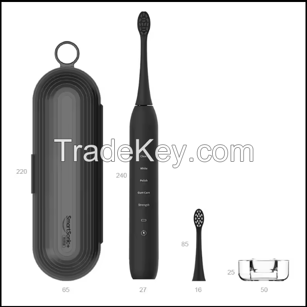 JIDENG electic toothbrush Smart sonic Whitening Dupont Soft Brush Rechargeable Silent Eletric toothbrush