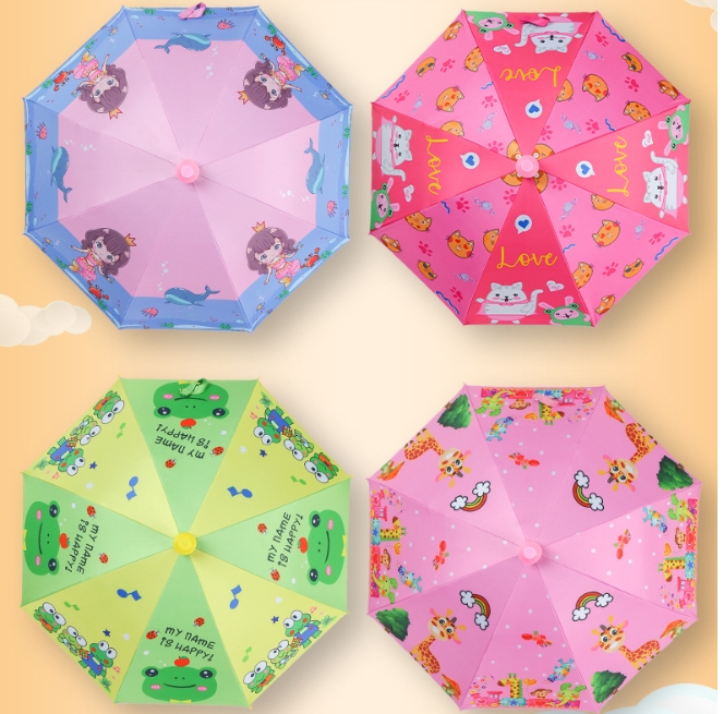 Children&#039;s umbrellas, boys, girls, primary school students, kindergarten babies, cute, ultra-light, automatic, safe, printable LOGO children&#039;s umbrellas