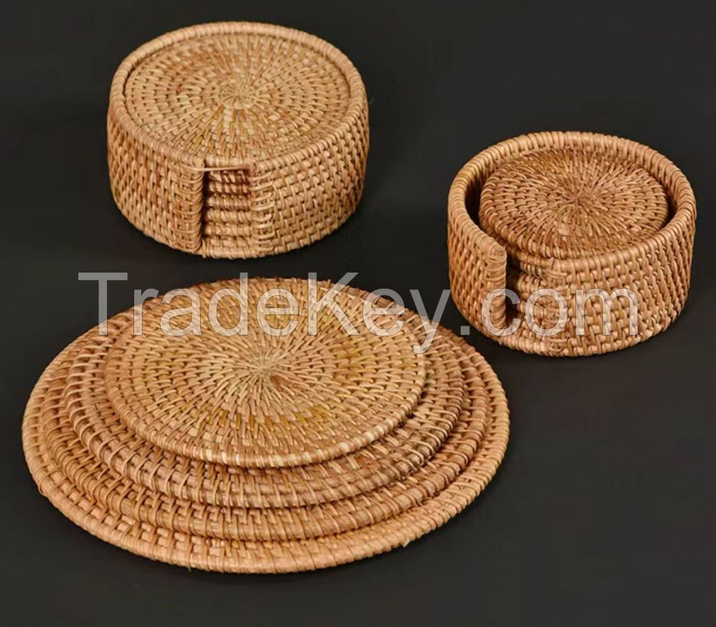 rattan storage basket bamboo fruit plate Japanese bread basket steamed bread basket living room fruit basket household handmade tray