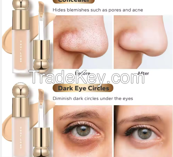 Wholesale Custom Logo Organic Vegan Foundation High Definition Oil Control Hydrating Concealer