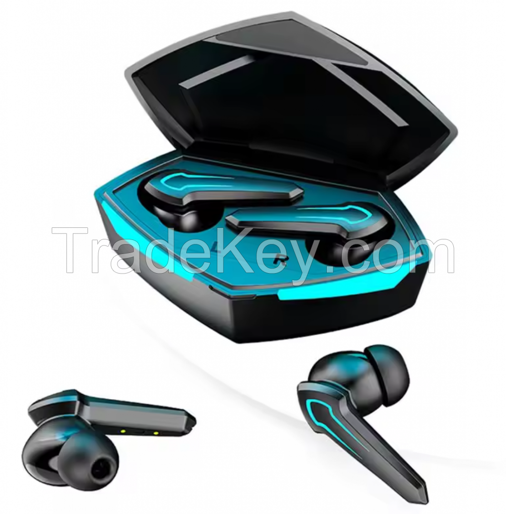 New HR Gaming Earbud In Ear Mobile Phone Breathing Light Earphone Bass Stereo HD Mic Wireless In-ear Headset For Gamer