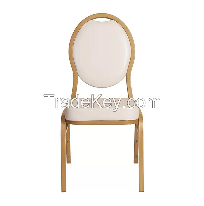 Elegant and Stackable Banquet Chairs In White YL1459 Yumeya