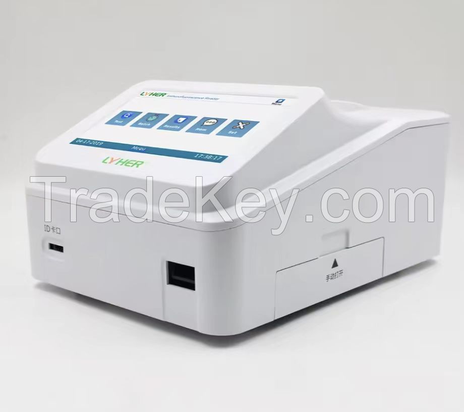 CE Certification POCT Dry Fluorescence Immunoassay analyzer Rapid Diagnostic Reader