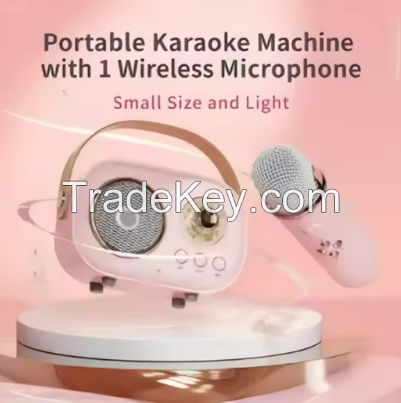 Mini portable Bluetooth karaoke speaker