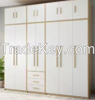 Wardrobe for Bedroom Furniture Clothes Storage Cheap Modular Mdf Wooden Luxury Modern Customized Design White Home Furniture