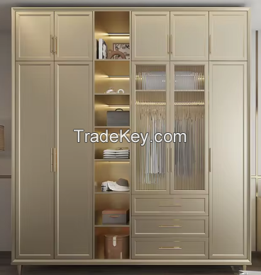 high quality custom Luxury wood furniture closet shelf organizer manufacturer