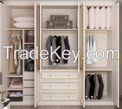 high quality custom Luxury wood furniture closet shelf organizer manufacturer