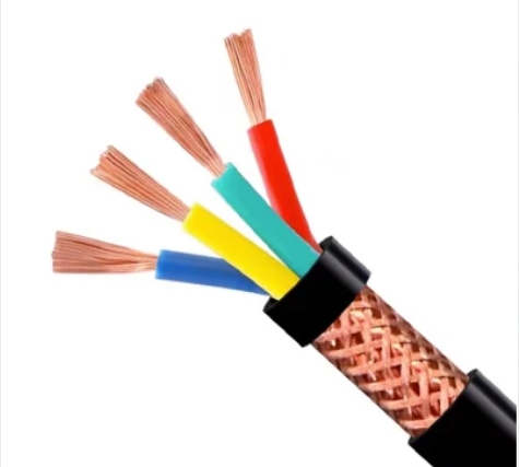 Copper mesh braid Multi-core 0.5mm 0.75mm 2.5mm Copper conductor shielded round wire