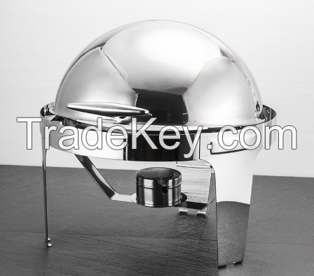 Roll Top Chafing Dish Round 6Ltr