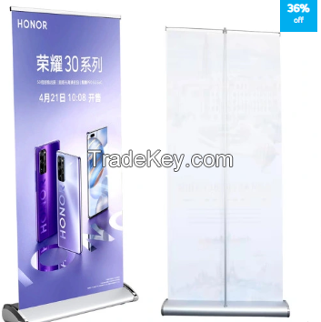 Teardrop Retractable Banner Wide Aluminum Roll up Banner Stand