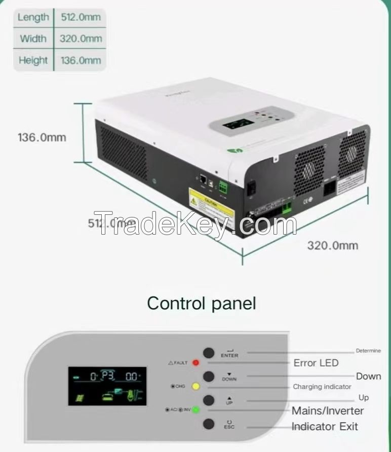 Solar inverter 5KW energy storage off grid reverse control integrated machine photovoltaic transformer