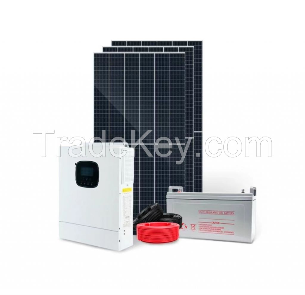 A complete set of 220v solar photovoltaic power generation system