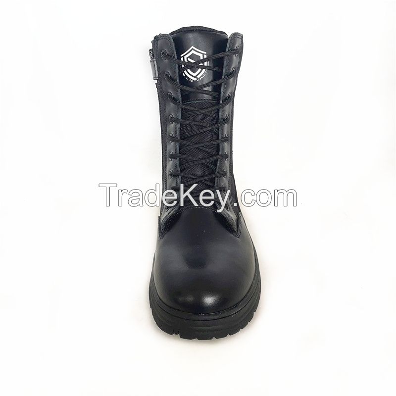 Men injection construction military army tactical black boots