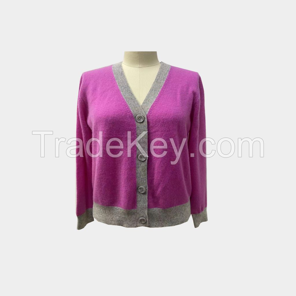 Fashion cashmere cardigan sweater 