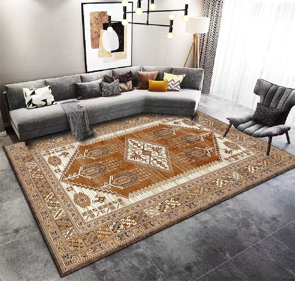 Quality Persian Printed Carpet Rugs with Orange Color