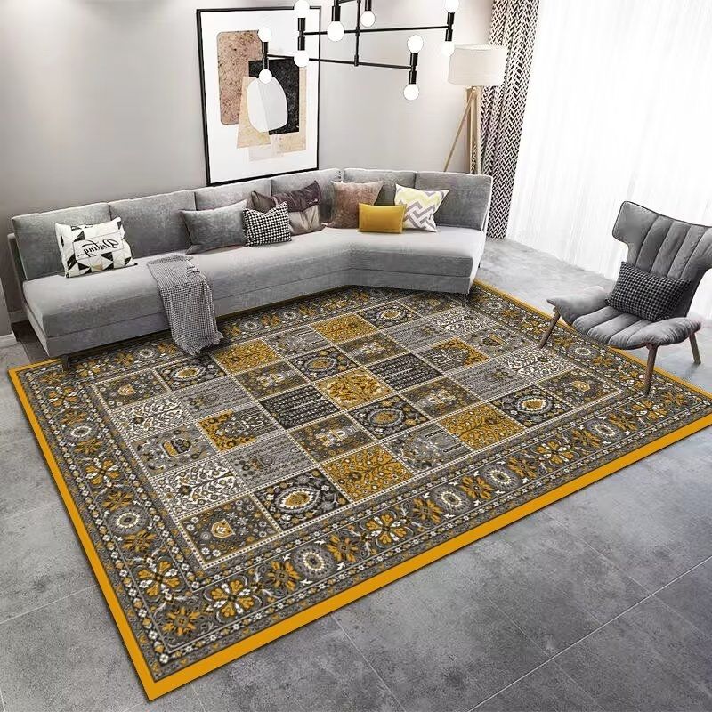 2024 New Design Yellow Persian Carpet Large 8'x10'