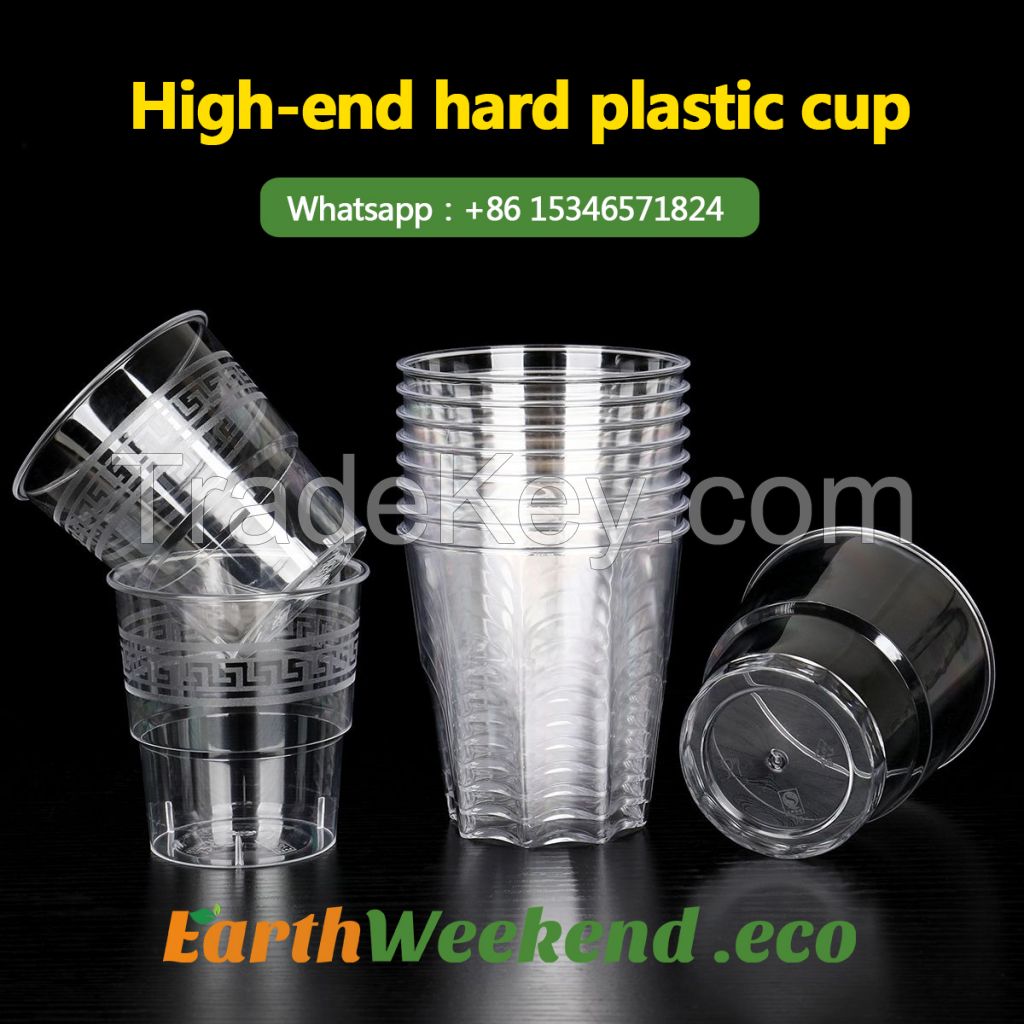 Disposable PS Plastic Cup Custom Clear Compostable