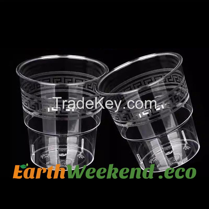 High Transparent Material PS Disposable Cold Drinking Plastic Cups