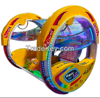 360 Degree Rotation Amusement Playground Parts Happy Rolling Car