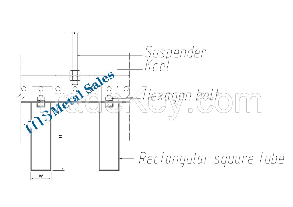 Profile square ceiling