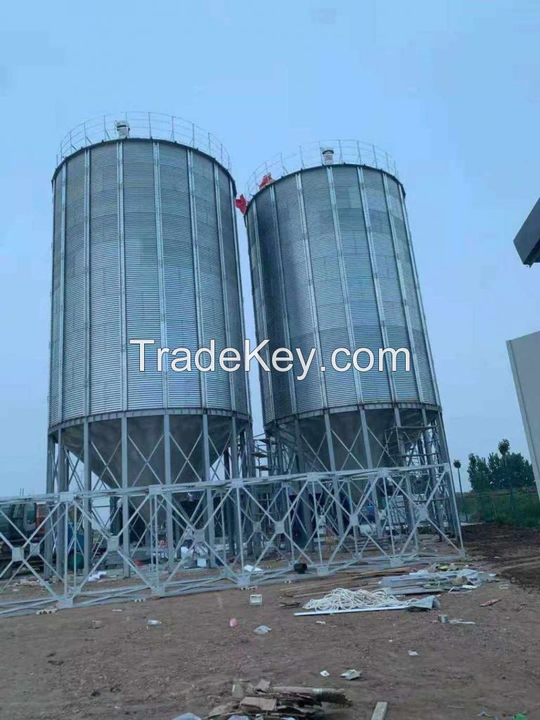 Poultry Feed Farm Silo Grain Silos for Sale Rice Husk Silo