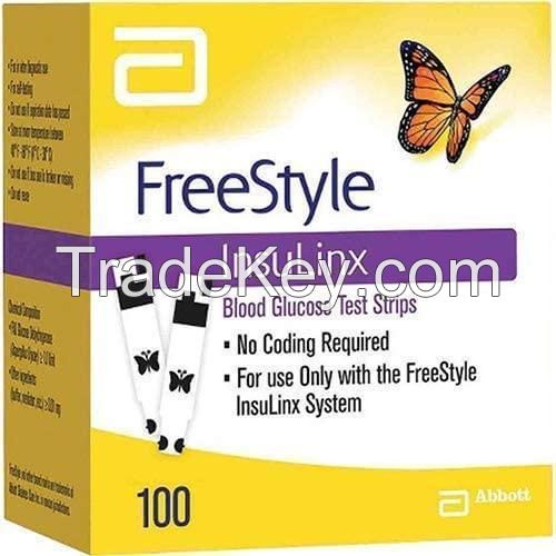 Freestyle Lite Diabetic Blood Glucose Test Strips - 100