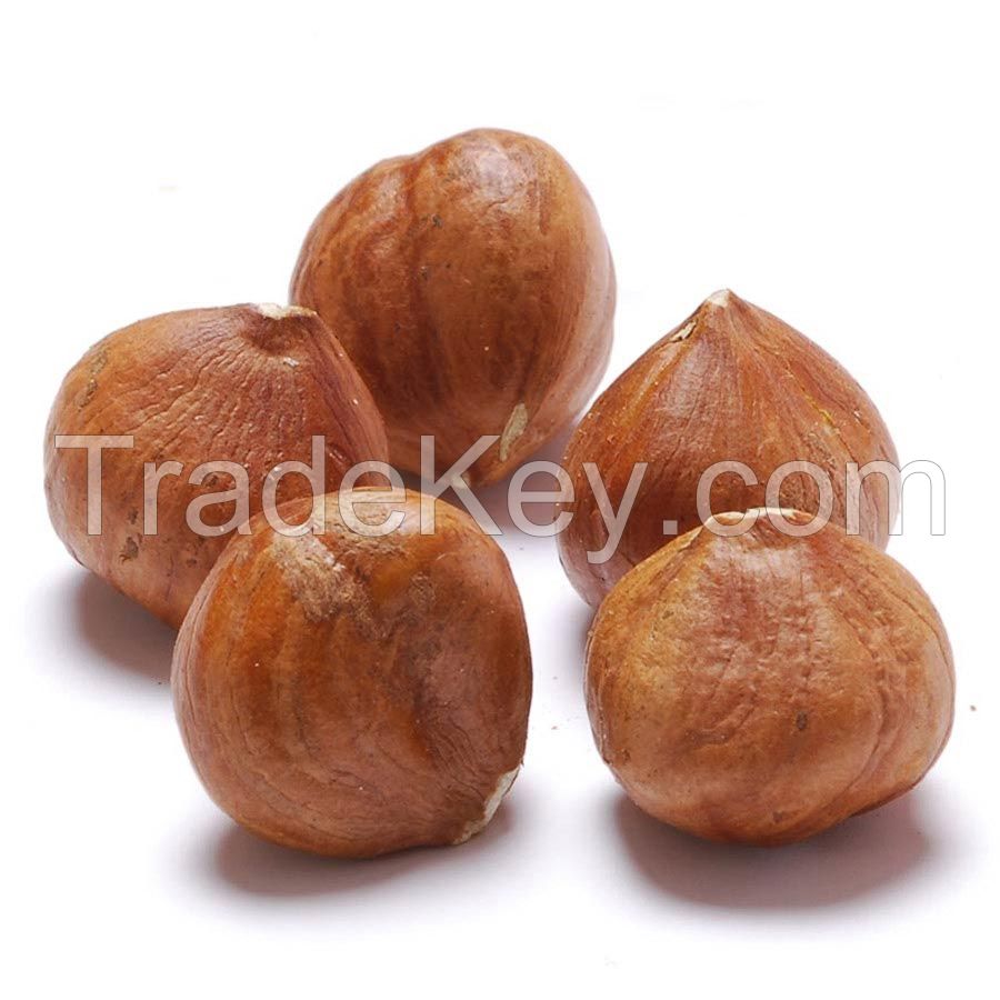 100% natural hazel nuts and ripe hazelnuts without husks