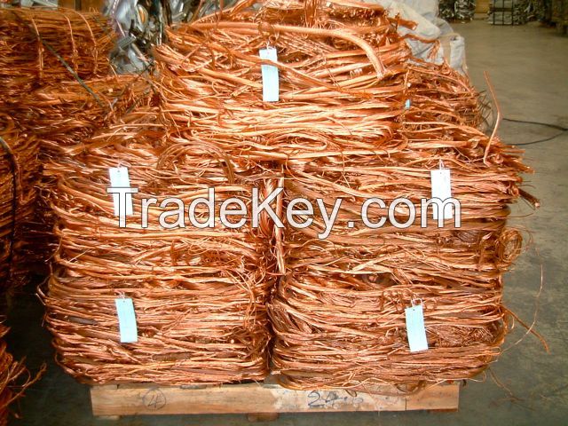 Copper Scrap, Copper Wire Scrap, Mill Berry Copper 99%