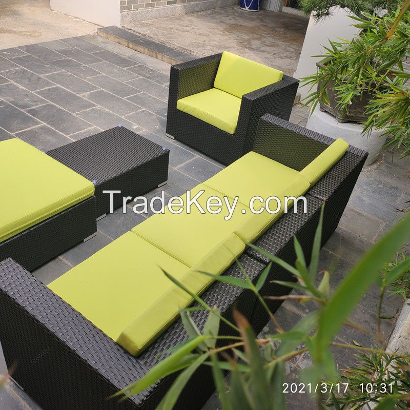 LH1018 outdoor furniture wicker sofa set