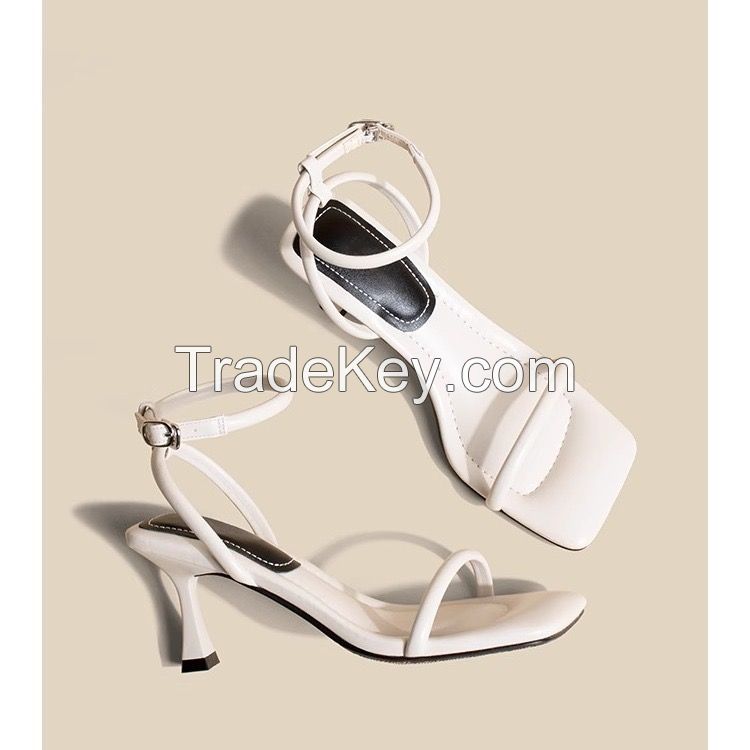 Elegant Ankle Strap High Heel Sandals