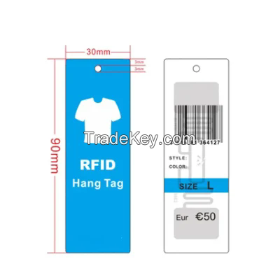 Read-Write Anti-Theft UHF Clothing RFID Electronic Hang Tags